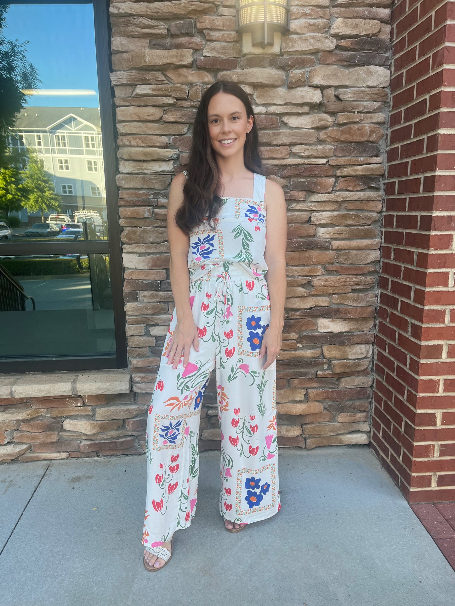 Tank and Wide Leg Floral Set