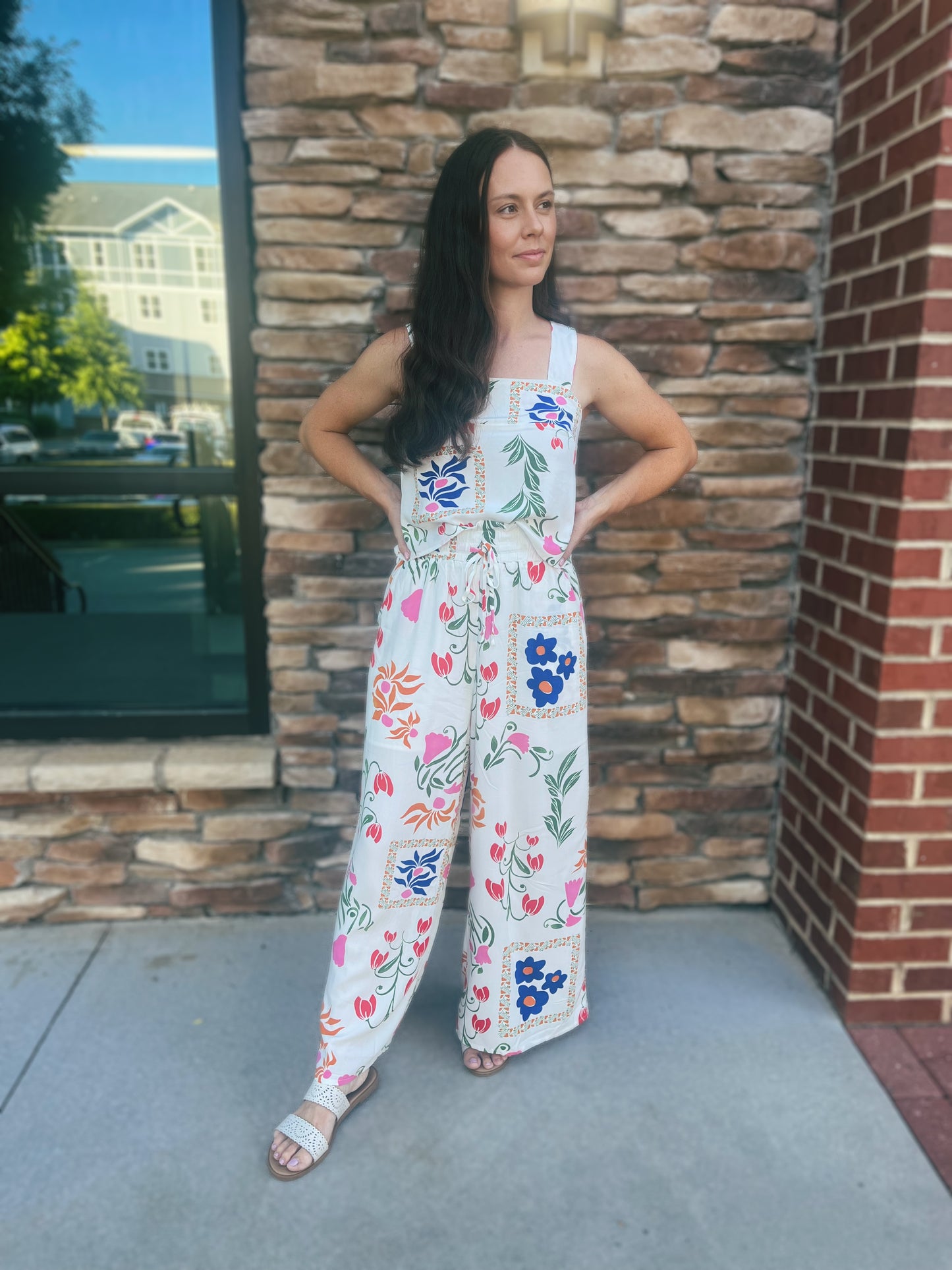 Tank and Wide Leg Floral Set