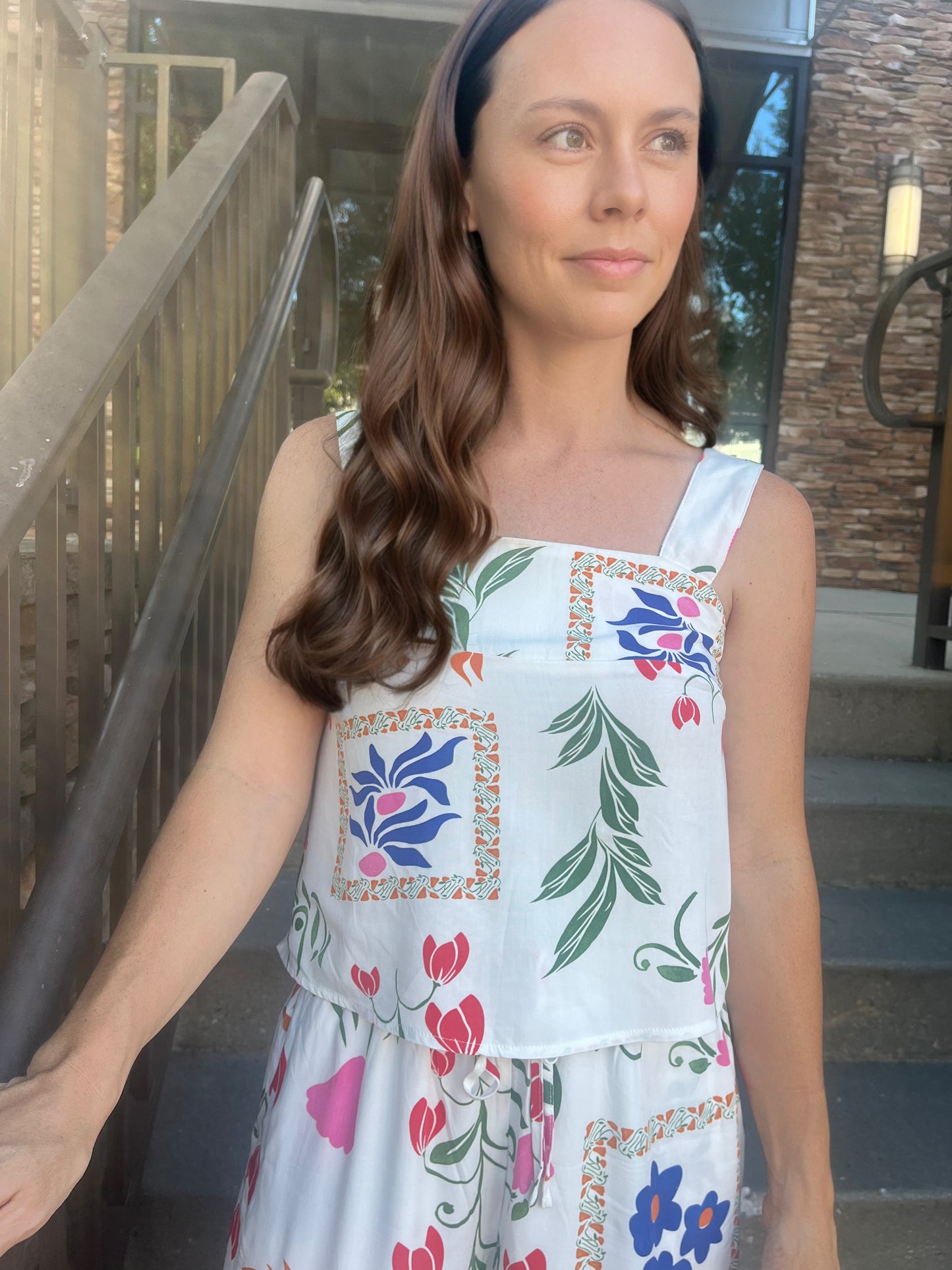 Tank and Wide Leg Floral Set