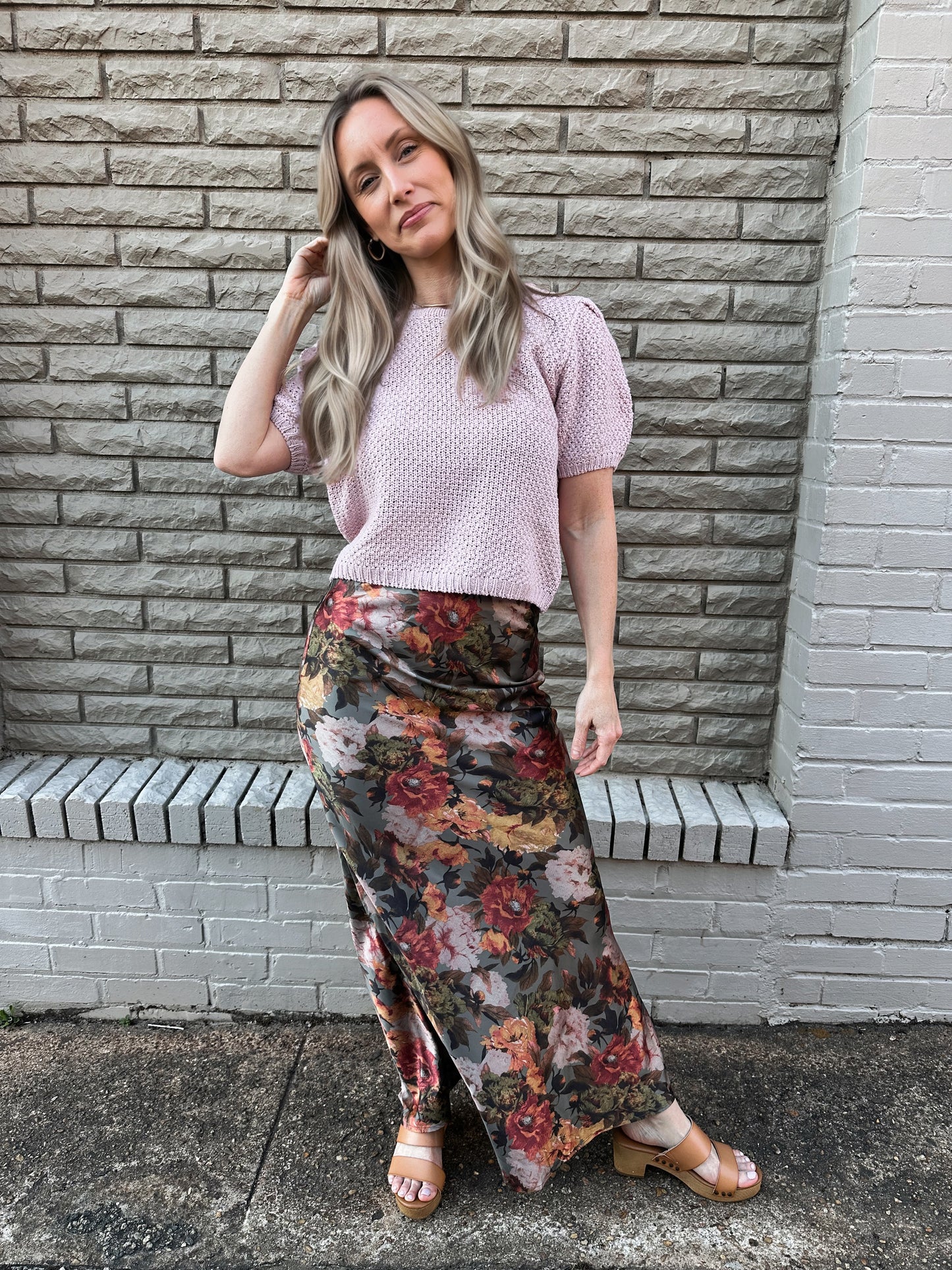 Pink Puff Sleeve Top