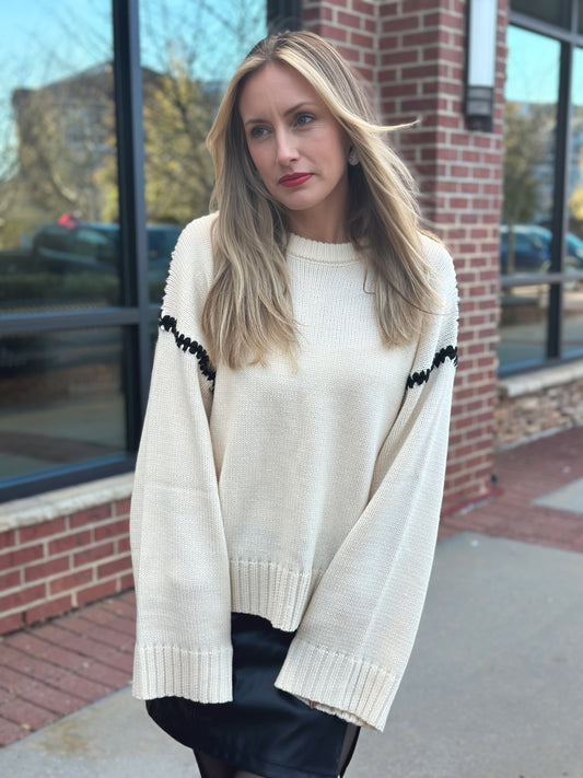 Contrast Sweater