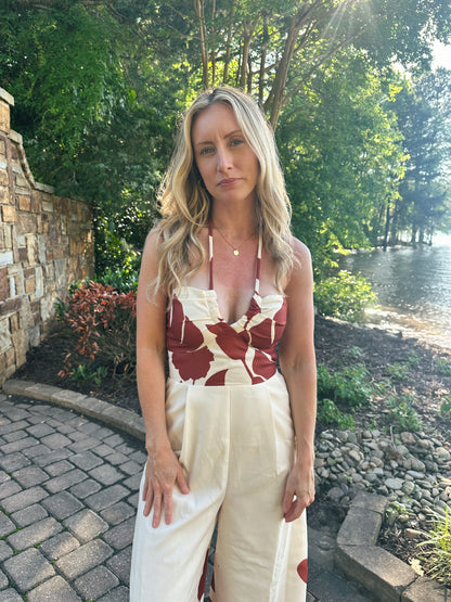 Cream Jumpsuit