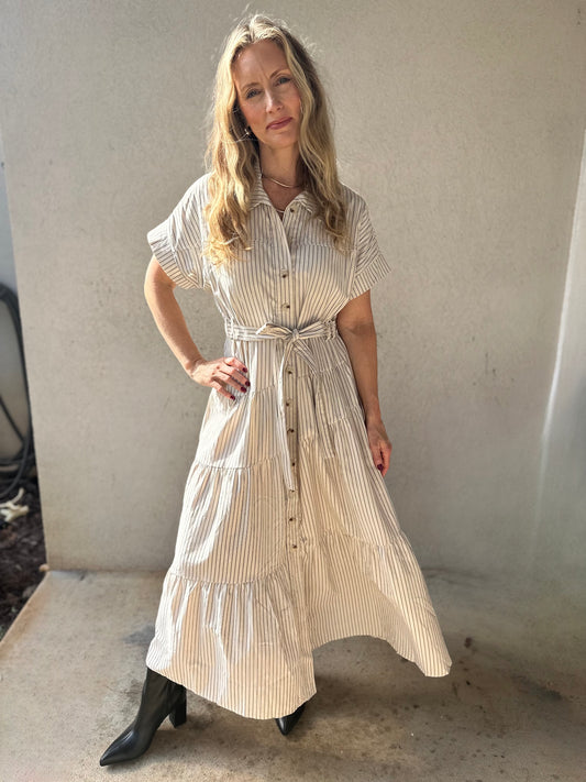 Black and White Shirt Dress